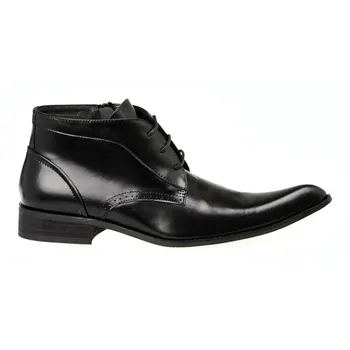 Bota masculina/ мужская обувь в стиле милитари ручной работы из черной натуральной кожи, ботинки 