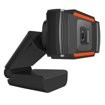 Веб-камера с разрешением 720P, встроенный микрофон, поворачивающийся на 180 °, веб-камера для компьютера, подключаемый USB-порт для записи потокового видео в играх