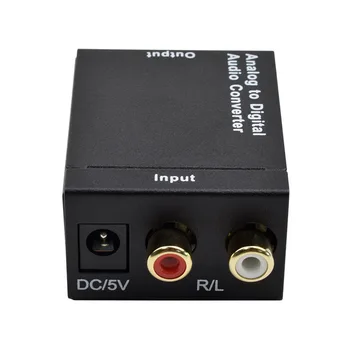 Аналого-цифровой аудиопреобразователь Левый правый канал аналогового сигнала Коаксиальный оптоволоконный цифровой преобразователь сигнала USB Источник питания