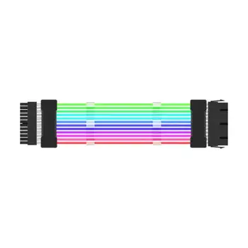 RYRA RGB ARGB Удлинитель Источника Питания 24P 3X8P 2X8P Sync Neon Luminou Удлинитель Для Украшения материнской платы Корпуса Компьютера
