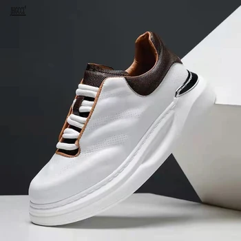 Роскошная дизайнерская мужская повседневная обувь в стиле панк, популярная британская мужская повседневная обувь на мягкой подошве, молодежные уличные кроссовки на платформе A3