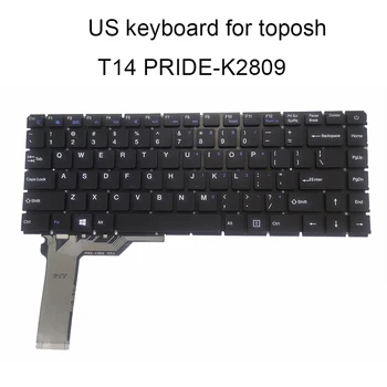 Сменные клавиатуры для ноутбука из США Toposh T14 PRIDE K2809 SCDY-300-2-07 Английская клавиатура для ноутбука из США, часть подлинная