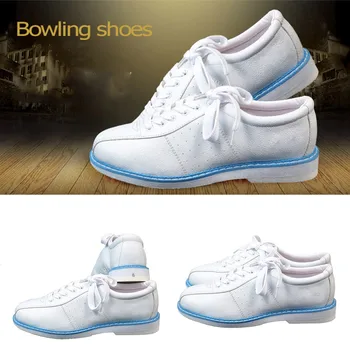 Белая обувь для боулинга для мужчин женщин Унисекс Спортивная обувь для боулинга для начинающих Кроссовки Прямая Доставка