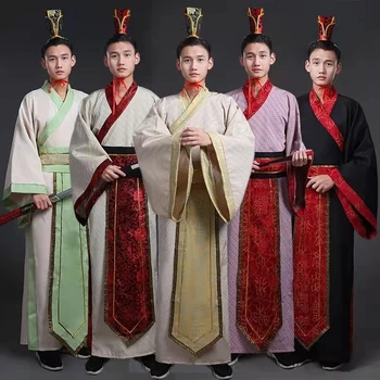 Национальный китайский танцевальный костюм Hanfu Для мужчин, Древний Косплей, Традиционная китайская одежда для мужчин, Одежда Hanfu, Выпускное платье