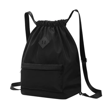 Женская Мужская спортивная сумка, Переносной Регулируемый ремень, Большая вместимость, для плавания, путешествий на шнурке, рюкзак для фитнеса, Нейлон