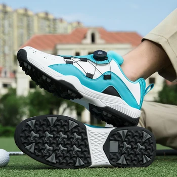 2023 Новые туфли для гольфа, Уличная обувь для ходьбы по траве, Модная высококачественная мужская профессиональная обувь для тренировок в гольф и фитнеса